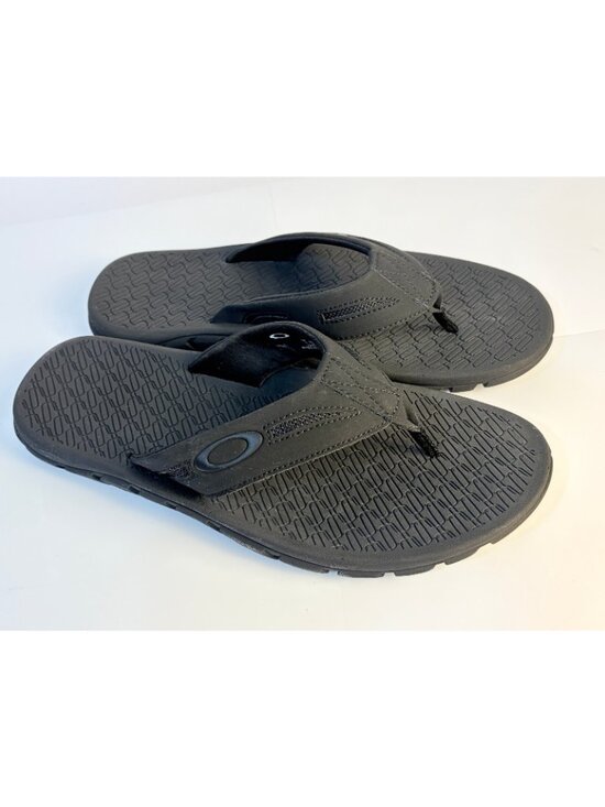 Men\'s Oakley Flip Flops Black Size 10 Sandals Sport Slides Operative 13477 main image 7